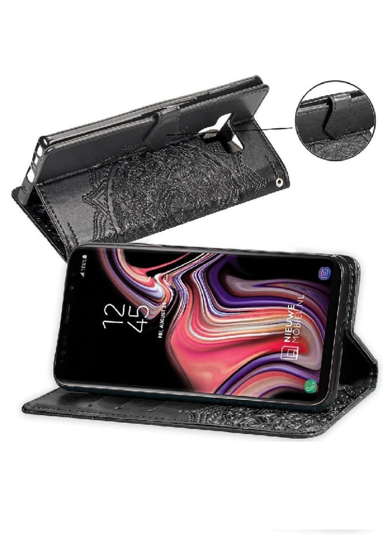 Loquat Suitable For iPhone Clamshell Mandala Embossed Leather Case - Image 2