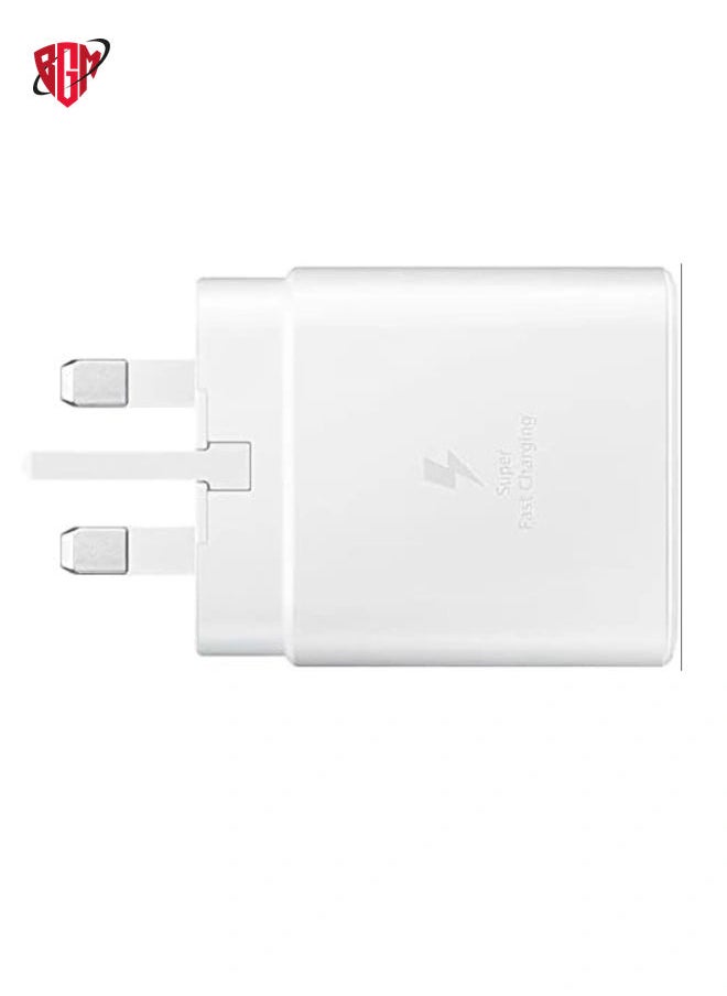 BGM - Samsung Original 45W USB-C Tablet and Mobile Phone Wall/Mains Plug Charger Genuine Super Fast Charging 2.0 for Samsung Galaxy Note S10+ and other USB Type C Devices White, - Image 1