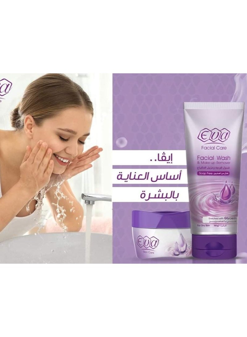 إيفا غسول الوجه ومزيل المكياج من إيفا غني بالجلسرين للبشرة الجافة 150 مل - Image 3
