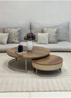 alimforyou 6-Piece Floor Coffee Table Set, Modern Design Coffee Tables for Living Room  - Image 2