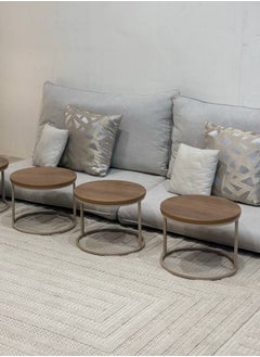 alimforyou 6-Piece Floor Coffee Table Set, Modern Design Coffee Tables for Living Room  - Image 3