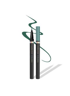 Music Flower Music Flower Eyeliner Pen,Colored Matte Liquid Eyeliner Waterproof Smudge Resistant with Precise Tip (Green)  - Image 1
