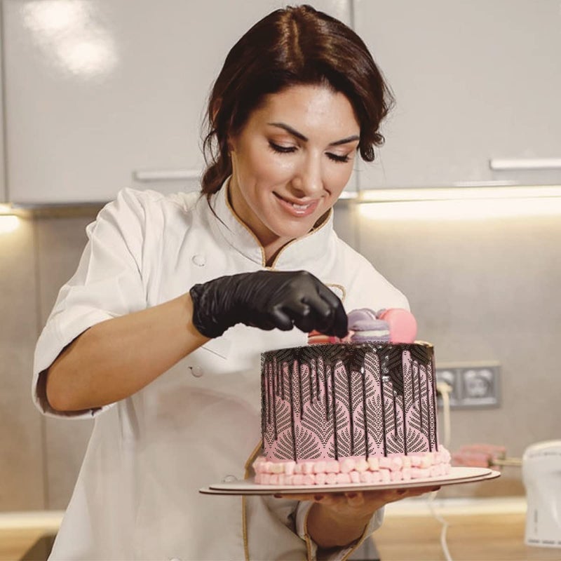 Ivanas 1 PC Cake Stencils Decorating Buttercream- 25cm x 20cm is Ear of Wheat Decorative Graphics for Cake Embossing,Royal Icing,Airbrush,is The Ideal Wedding and Birthday Cake Decoration Tools, CK-11 - Image 3