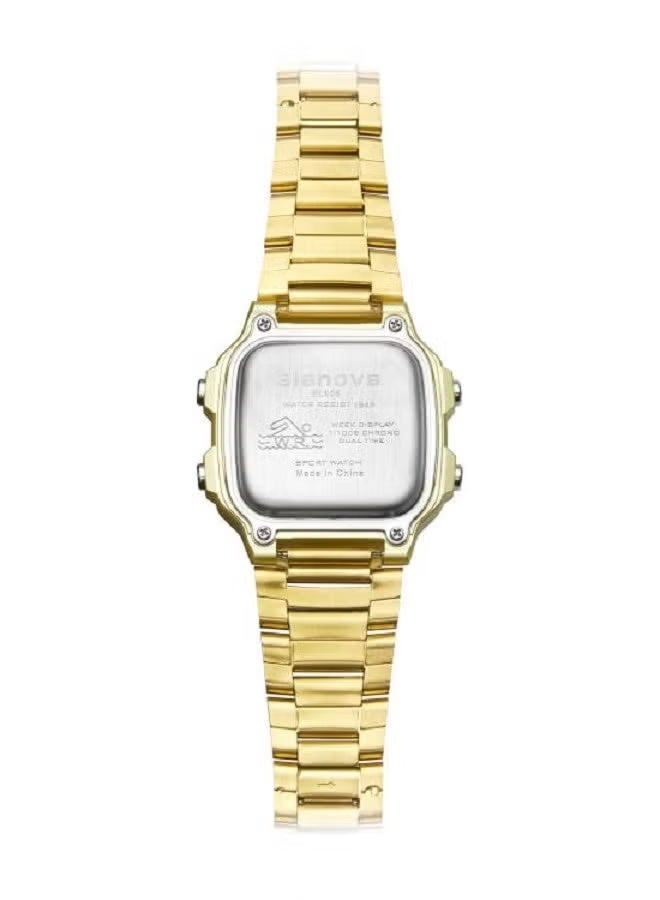 إيلانوفا ساعة يد رقمية للرجال مقاومة للماء بسوار ستانلس ستيل – طراز EL906 - Image 5