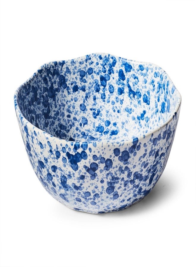Sur La Table Splatter Stoneware Serving Bowl, 8 in, Handcrafted Reactive Glaze Round Bowl for Serving, Dips and Individual Side Dishes, 8 in, 1.9 Qt - Image 1