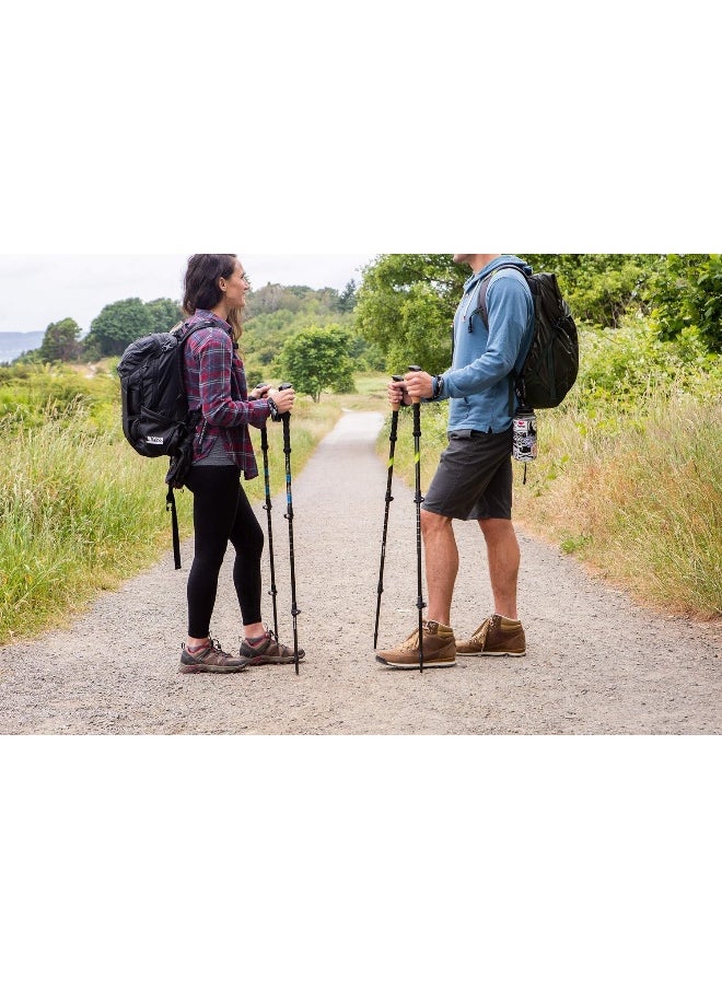 Cascade Mountain Tech Cascade Mountain Tech Trekking Poles - Carbon Fiber Walking or Hiking Sticks with Quick Adjustable Locks  - Image 1