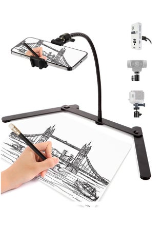 Ajustable Phone Tripod Cellphone Holder Overhead Phone Mount Table Top Teaching Online Stand for Live Streaming and Online Video and Food Crafting Demo Drawing Sketching Recording Cook Recording - pzsku/Z34378FE37D83B5D6AA52Z/45/_/1702115785/d2bcf6af-b898-43c7-8f9a-4b5493751b47