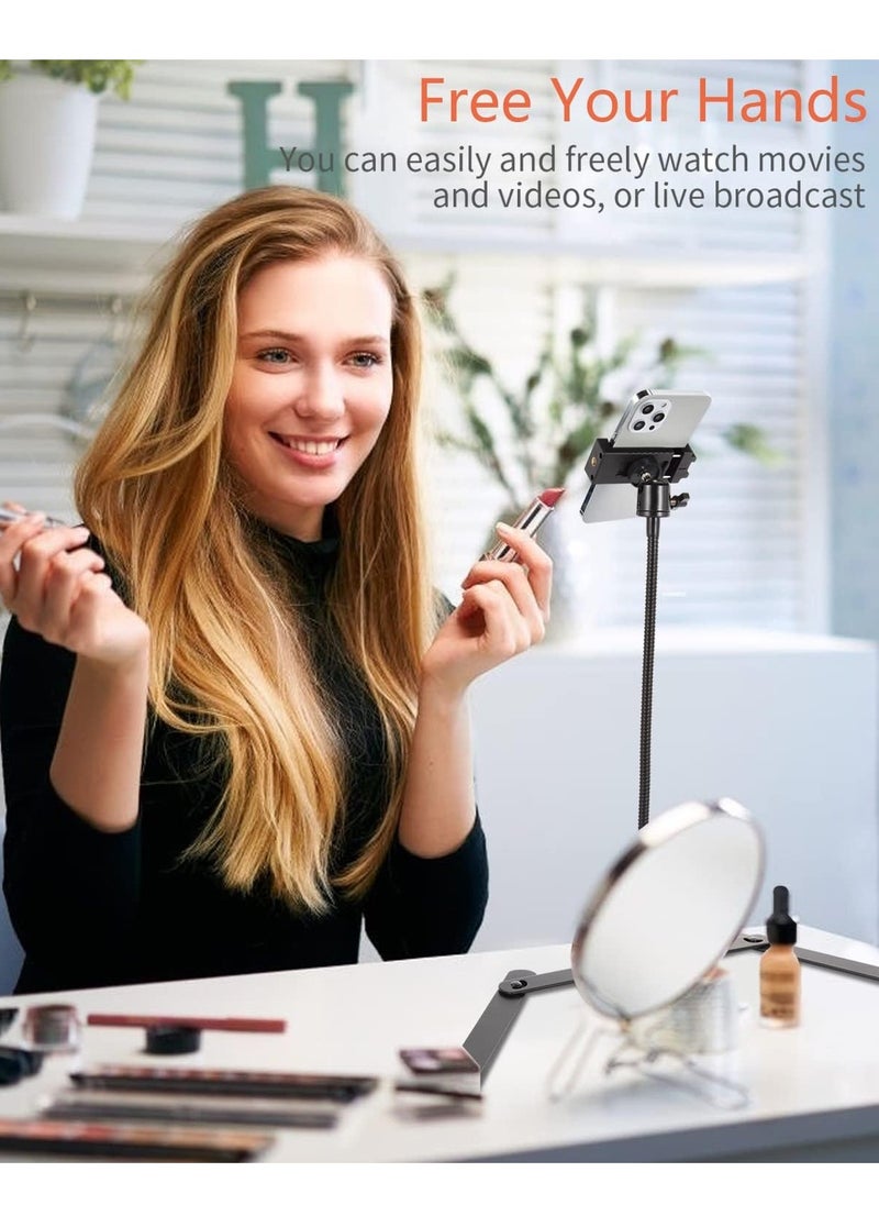 RATSAW - Ajustable Phone Tripod Cellphone Holder Overhead Phone Mount Table Top Teaching Online Stand for Live Streaming and Online Video and Food Crafting Demo Drawing Sketching Recording Cook Recording - Image 1