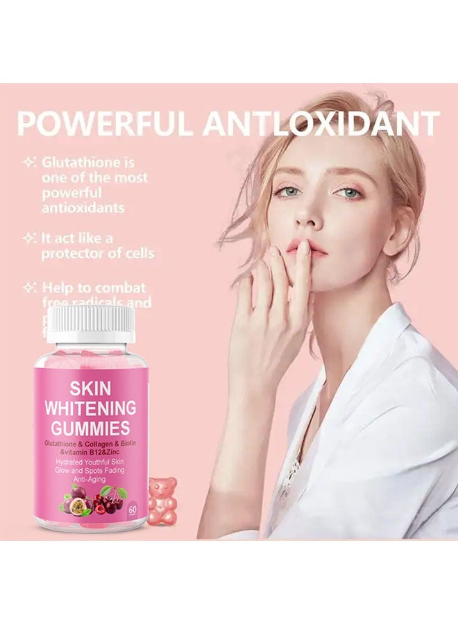 Ocean Skin Whitening Gummies 60 Gummies, Skin Brighting, Anti Aging with Glutathione, Collagen, Collagen Gummies - Image 2