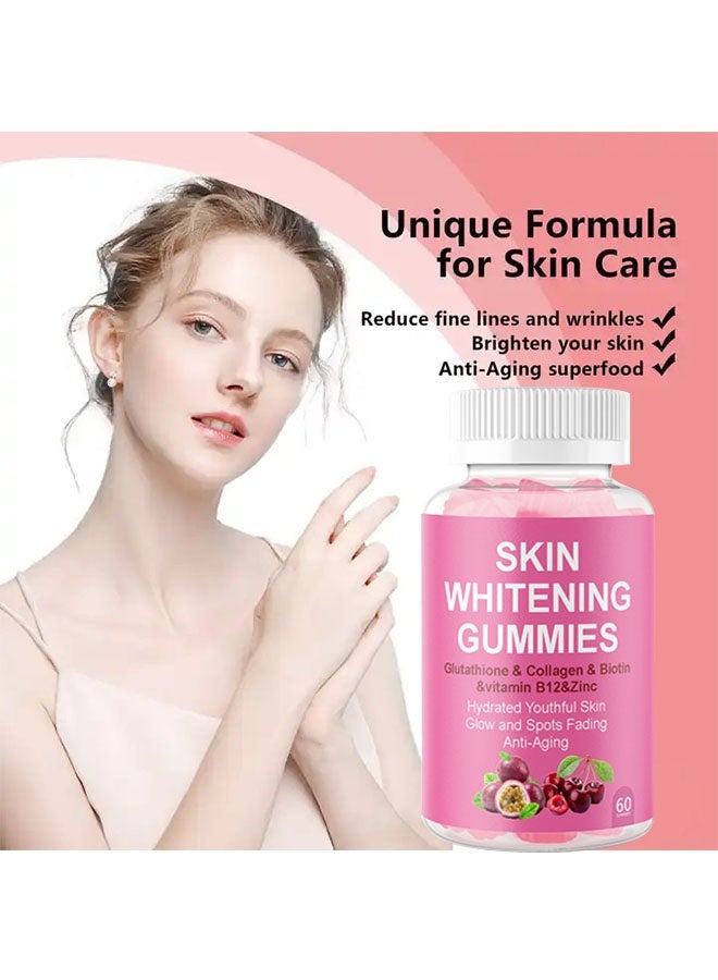 Ocean Skin Whitening Gummies 60 Gummies, Skin Brighting, Anti Aging with Glutathione, Collagen, Collagen Gummies - Image 4