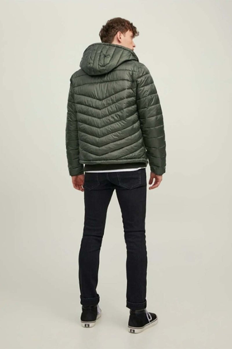 Jack Jones Men's Puffer Hooded Jacket - 12211785 - Image 4