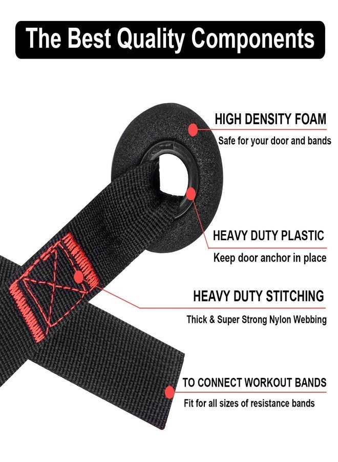 EddHomes Resistance Bands Door Anchor Attachment, Secure Door Anchor Heavy Duty Door Anchor for Resistance Bands, Door Jamb Anchor for Fitness Workout Band (Anchor + Carabiner) - Image 5