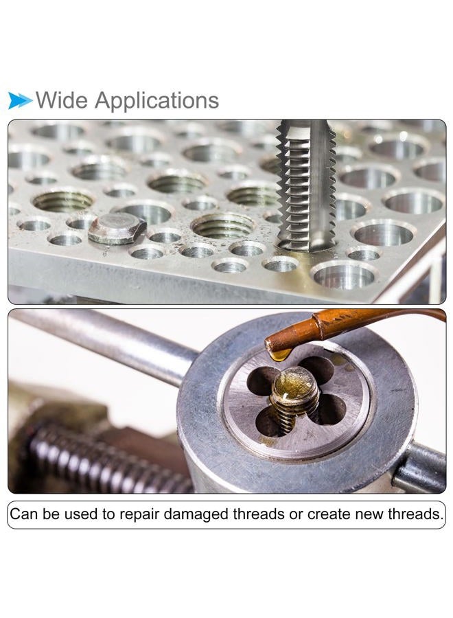 CoCud Tap and Die Set, M16 x 2 Thread, Left Hand Metric High-speed Steel Machine Screw Tap & Round Die Tool Kit - (Applications: for Threading Tapping Repairing), 1-Set - Image 3