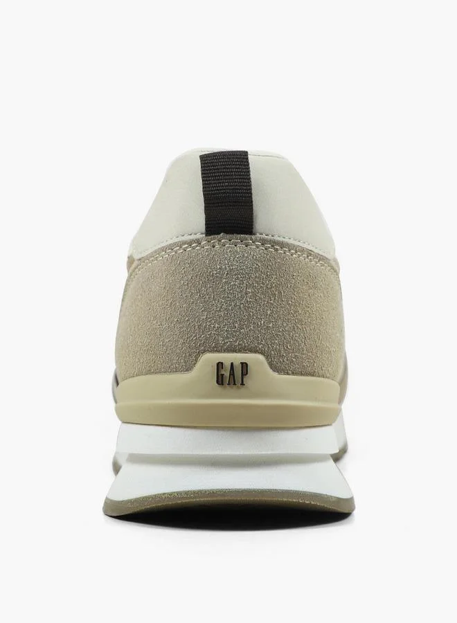 Gap CREAM Men Run Spirit City Lace-Up Ankle Sneakers for Men | Best Price UAE