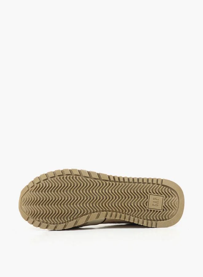 Gap CREAM Men Run Spirit City Lace-Up Ankle Sneakers for Men | Best Price UAE