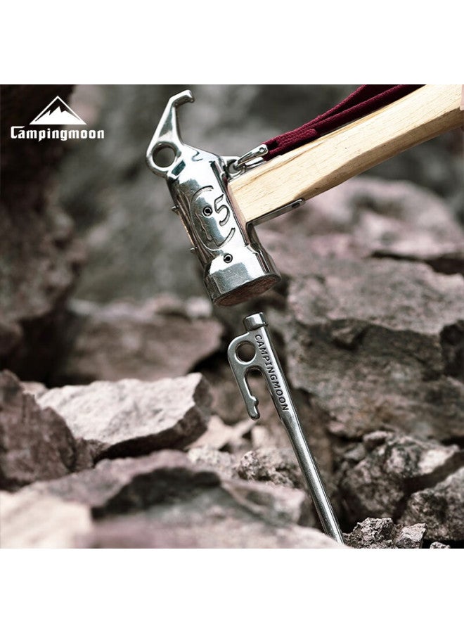 Campingmoon Coleman Ground Nail Set Camping Tent Pegs Outdoor Tools Stainless Steel Nails Beach Camping Nails 20Cm 8 Pieces - Image 2