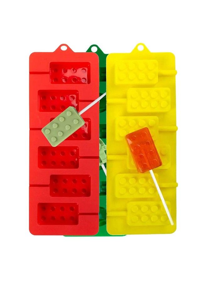 Webake Silicone Lollipop Molds Chocolate Hard Candy Lollypop Sucker Mold Set Of 3 (Include 100 Paper Sticks) - Image 1