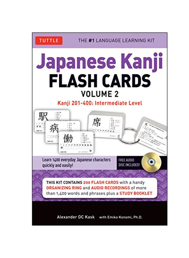 Japanese Kanji Flash Cards Volume 2 : Kanji 201-400: Intermediate Level