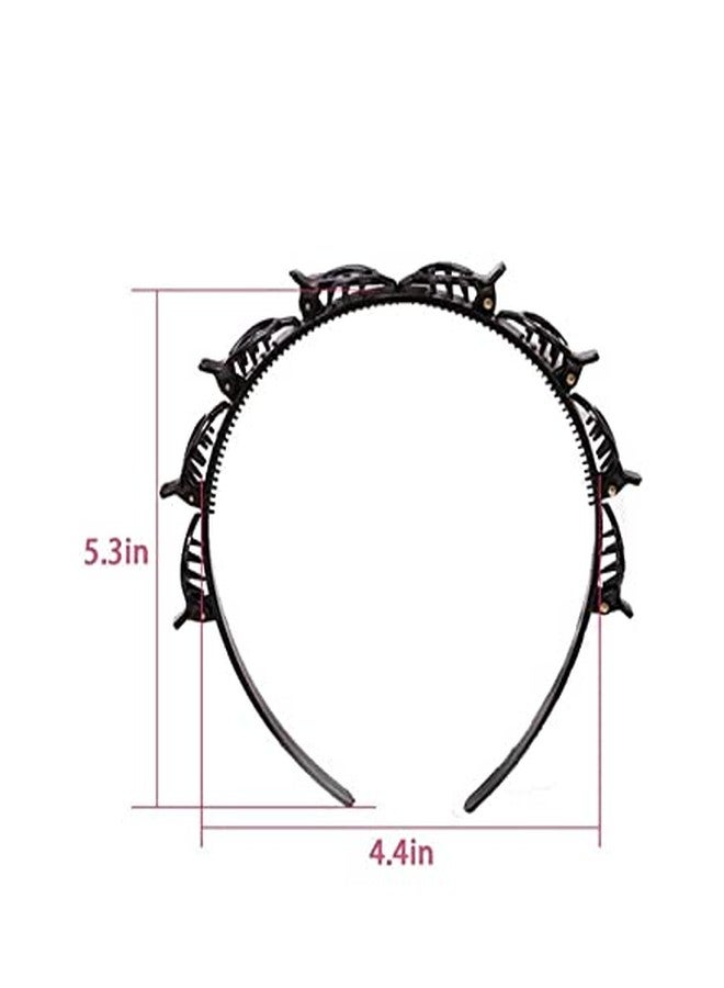 Ekdant Headbands, Hair Clips for Girl and Lady, Barrettes for Thin or Thick Hair, Double Bangs Hairstyle Hairpin, Alligator Clips, for Makeup, Washing Face, Yoga, and so on packof 1 - Image 4