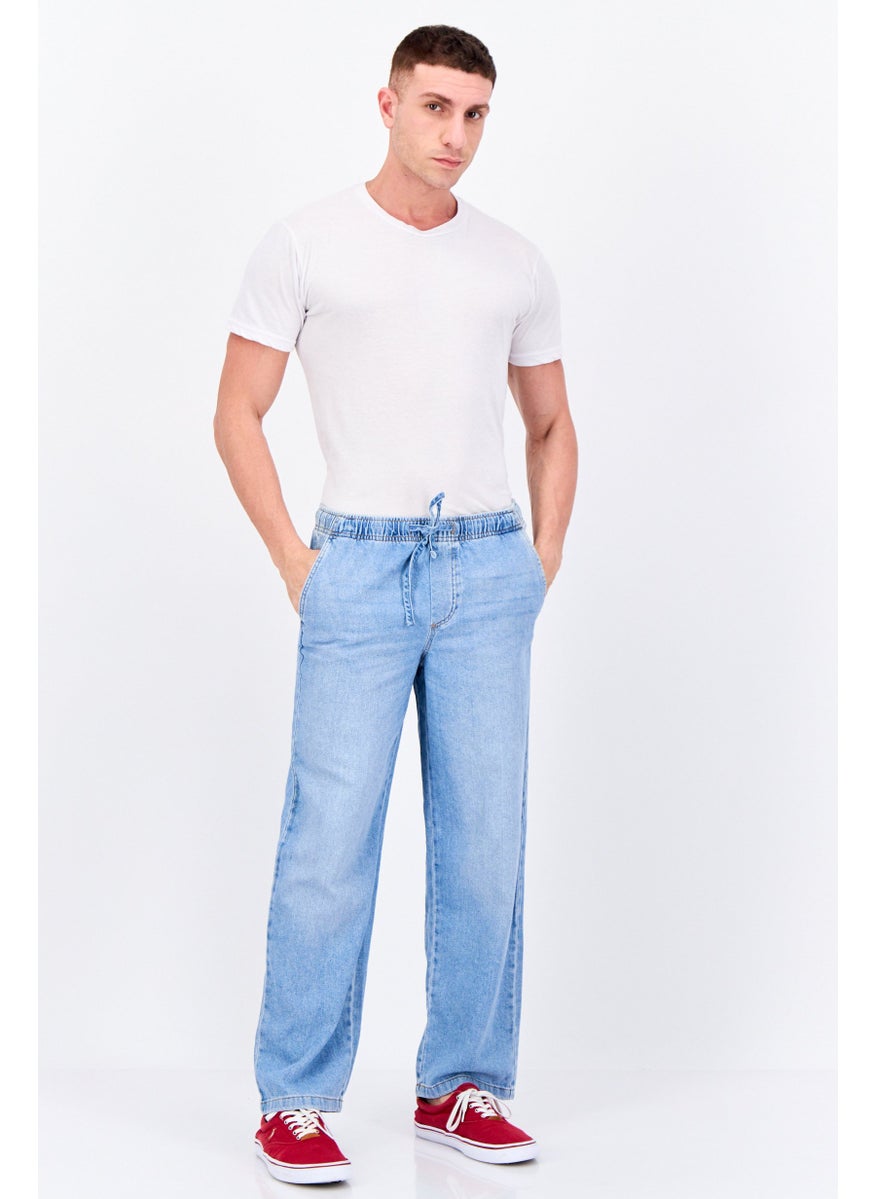 Jack Jones - Men Regular Fit Washed Non Stretchable Jogger Jeans, Blue - Image 1