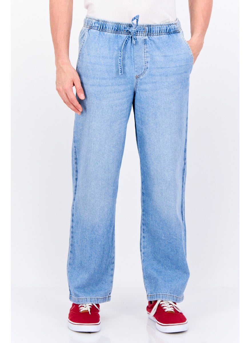 Jack Jones - Men Regular Fit Washed Non Stretchable Jogger Jeans, Blue - Image 1