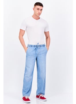 Jack Jones Men Regular Fit Washed Non Stretchable Jogger Jeans, Blue  - Image 4