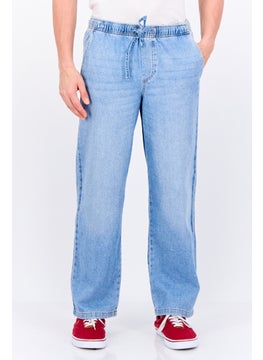 Jack Jones Men Regular Fit Washed Non Stretchable Jogger Jeans, Blue  - Image 1