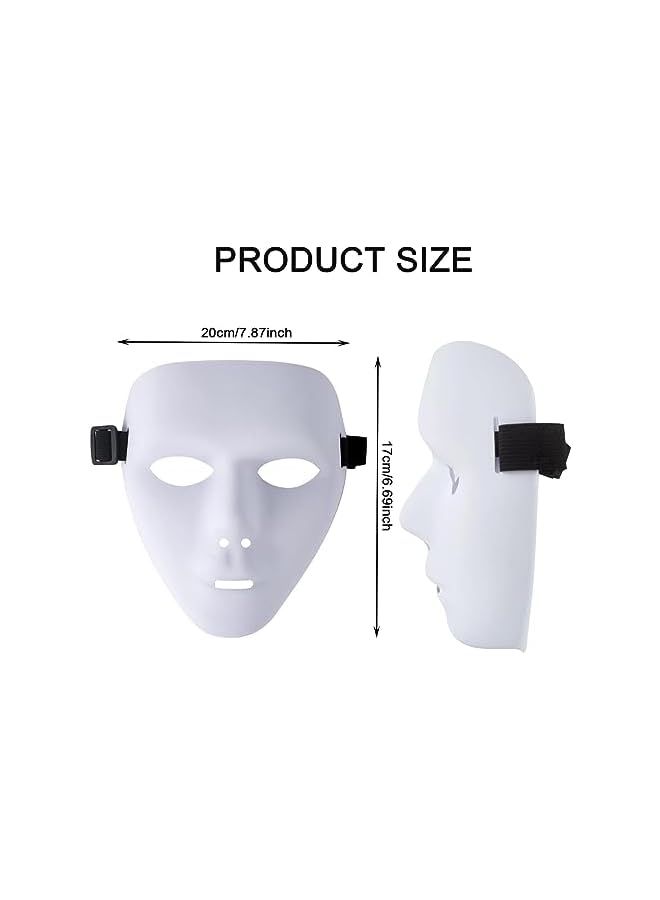 The Bros Hip Hop Mask, Full Face Hacker Mask, Masked Dancer, Ghost Step, Prom Men and Women Hip Hop Mask, Halloween Mask, Role Playing Party Props for Most People's Faces for Easter, Halloween Etc (2 Pack)  - Image 4
