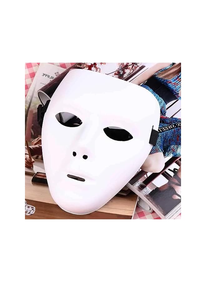 The Bros Hip Hop Mask, Full Face Hacker Mask, Masked Dancer, Ghost Step, Prom Men and Women Hip Hop Mask, Halloween Mask, Role Playing Party Props for Most People's Faces for Easter, Halloween Etc (2 Pack)  - Image 2