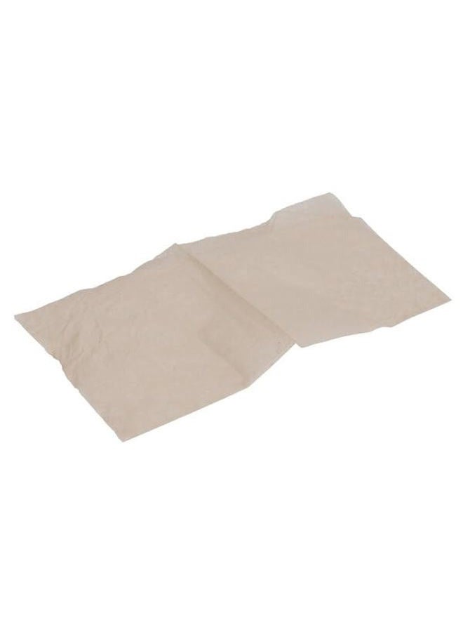 Durable Packaging 6" x 10 3/4" Green Choice Interfolded Kraft Unbleached Brown Soy Wax Bakery Tissue - Image 2