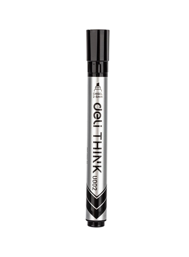Deli EU00220 BLACK Whiteboard Marker 12pcs/box- ideal for writing on whiteboards in offices, classrooms, and meeting rooms  - Image 4