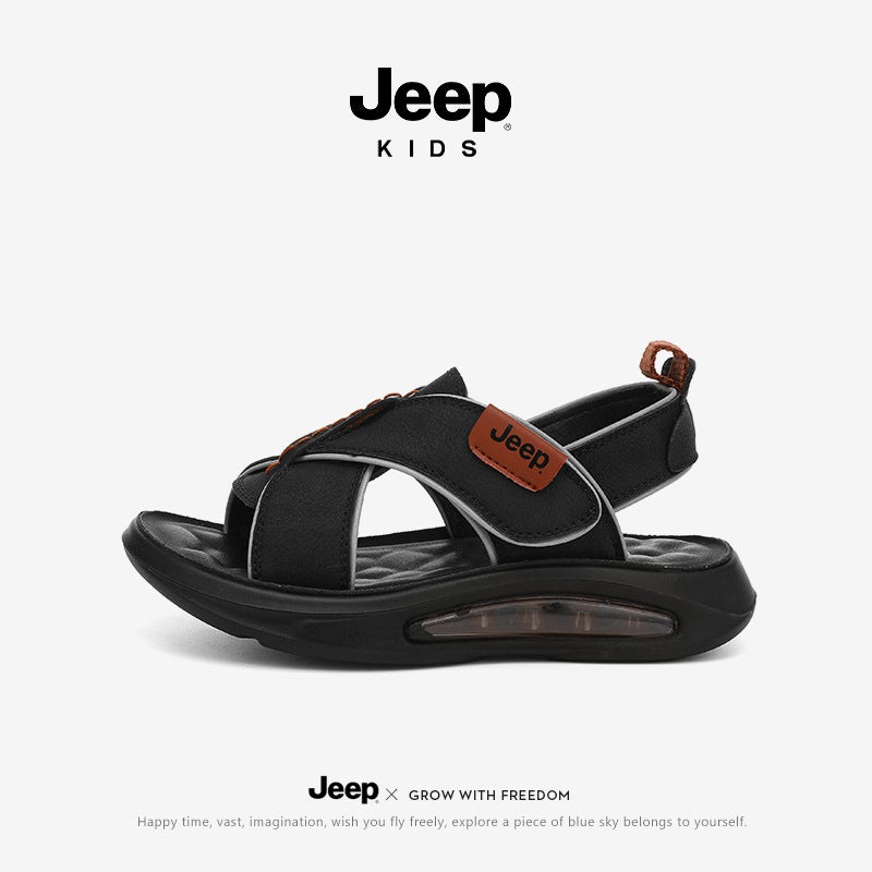 Jeep Kidsren'S Shoes Kidsren'S Open-Toed Sandals For Boys And Girls Outdoor Wading And River Tracing Shoes Black Beach Shoes - Image 2