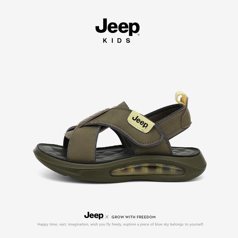 Jeep Kidsren'S Shoes Kidsren'S Open-Toed Sandals For Boys And Girls Outdoor Wading And River Tracing Shoes Black Beach Shoes - Image 1