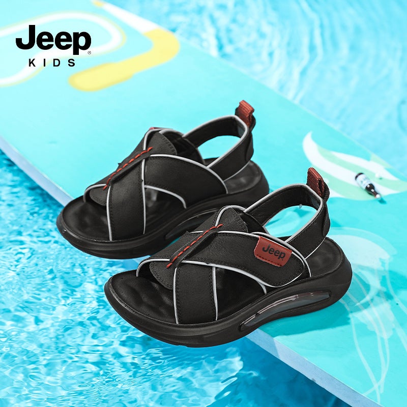 Jeep Kidsren'S Shoes Kidsren'S Open-Toed Sandals For Boys And Girls Outdoor Wading And River Tracing Shoes Black Beach Shoes - Image 3