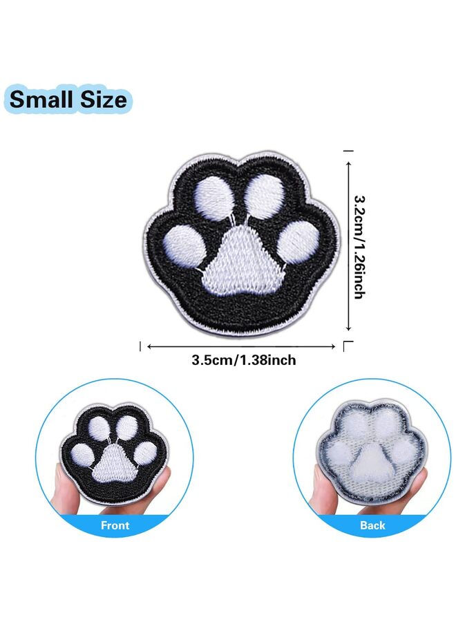 LAMAY 28PCS Cute Kitten and Dog Paw Sewn-on Patches, Cartoon Embroidery Appliques, 1.38 Inch, Suitable for Clothes, Hats, Bags, Jeans, Shirts, Dresses - Image 2