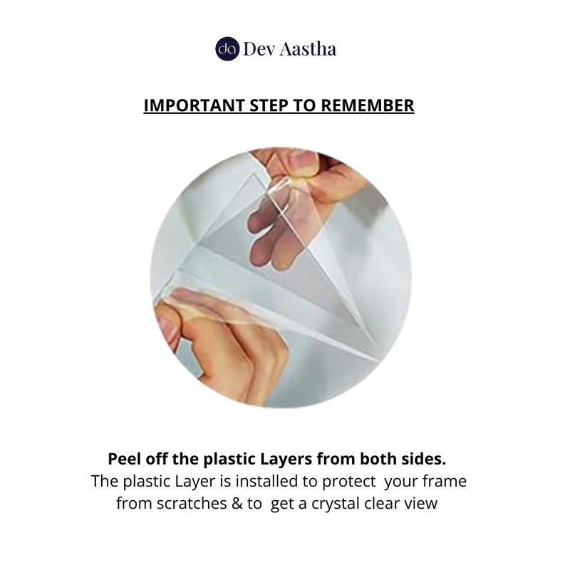 Dev Aastha إطار صور للجدار | إطارات خشبية لتزيين الجدران | إطارات صور سوداء صلبة | إطار صورة | إطار صور مستطيل للمنزل/المكتب | عبوة من 11 - Image 4