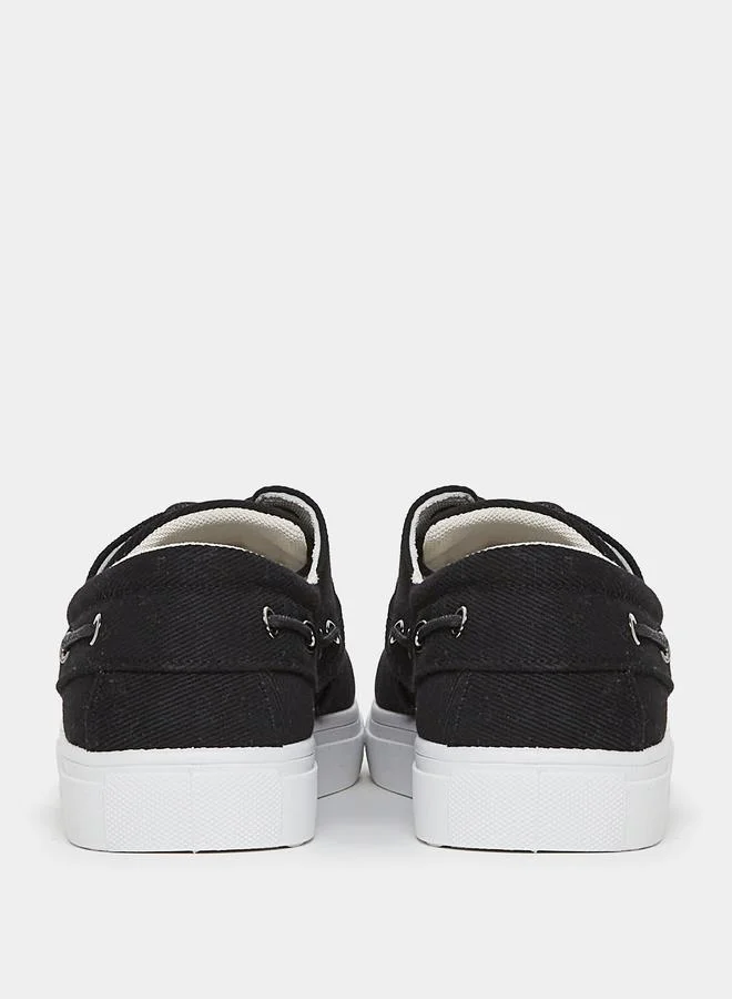 Styli Lace Up Eyelet Detail Oxford Casual Shoes