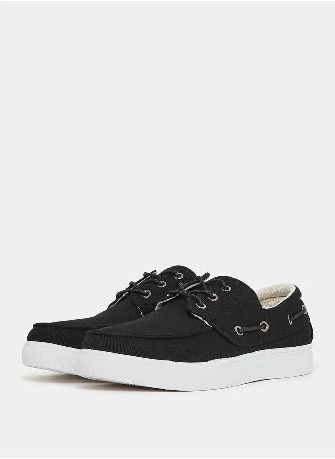 Styli Lace Up Eyelet Detail Oxford Casual Shoes