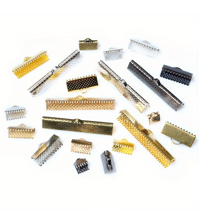 Silvery 100pcs 6mm Vest Clasps Jump Rings Cord Ends Beading Accessories DIY Jewelry Making - Image 3