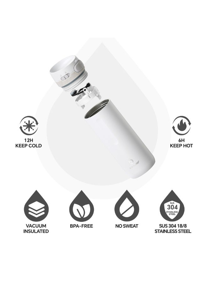 IDEUS 304 Stainless Steel Insulated Bottle with Handle, 700ml Portable Outdoor Travel Sports Water Bottle - Image 5