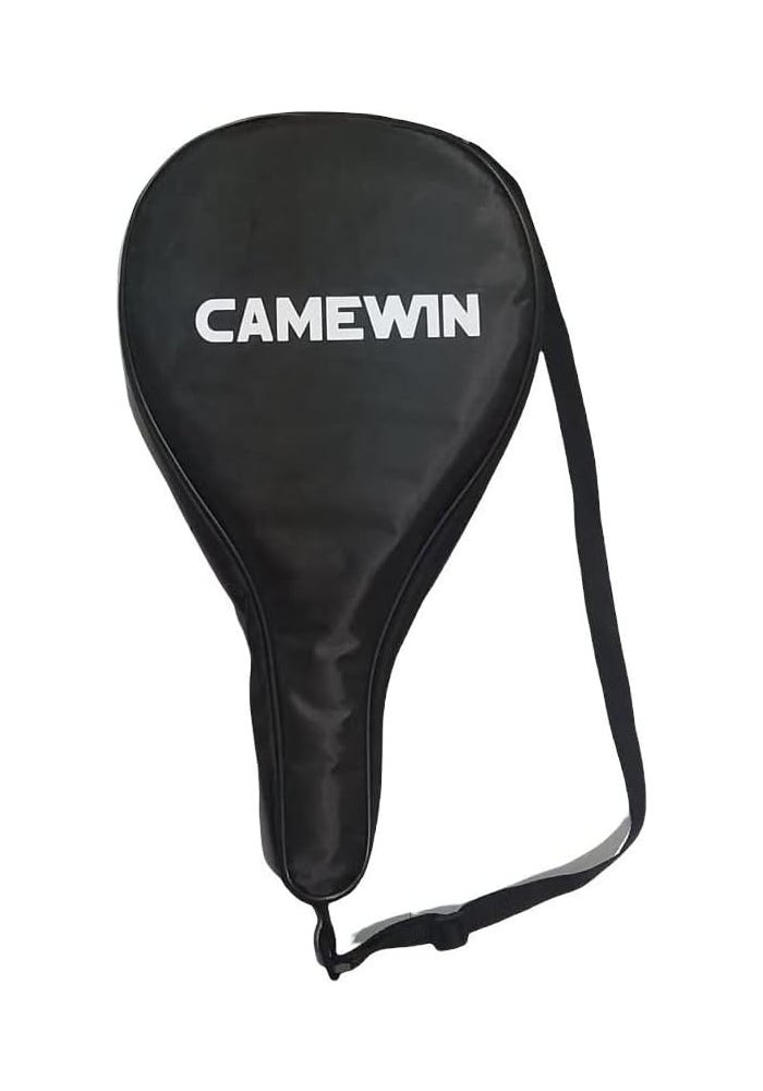 Camewin Padel Tennis Racket Diamond Shape Full Carbon Fiber - Black and Blue - Image 3
