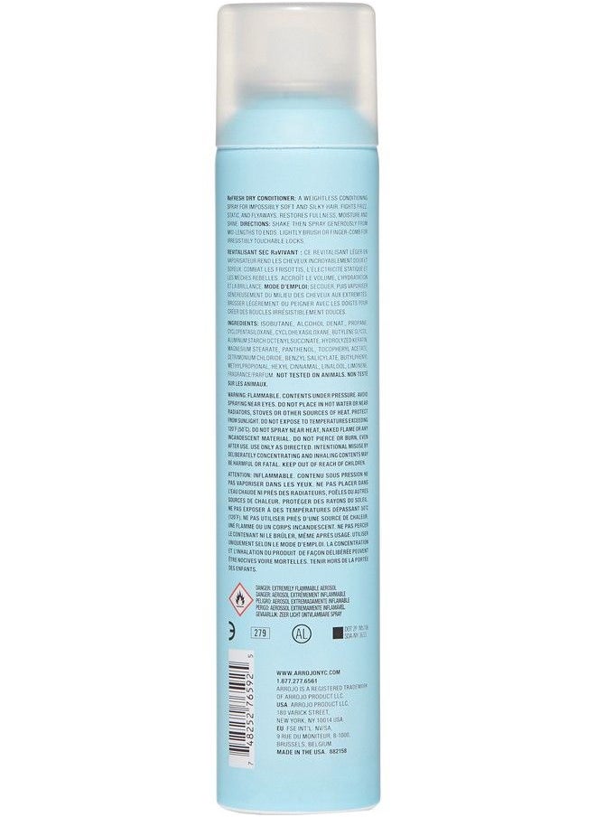 ARROJO Refresh Dry Conditioner (4.5 Oz) Weightless Leave In Conditioner Spray For Soft Silky Hair Spray Conditioner Fights Frizz Static & Restores Fullness Paraben & Sulfate Free Conditioner  - Image 3