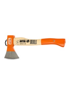 Bahco Camping Axe with Curved Ash Wood Handle Splitting and Kindling Wood, Forged Steel Blade, German Style  380 mm 1 kg  - Image 1