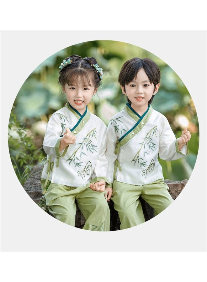 Premium Cotton Children's Hanfu | Handcrafted Unisex Traditional Chinese Attire - Image 2