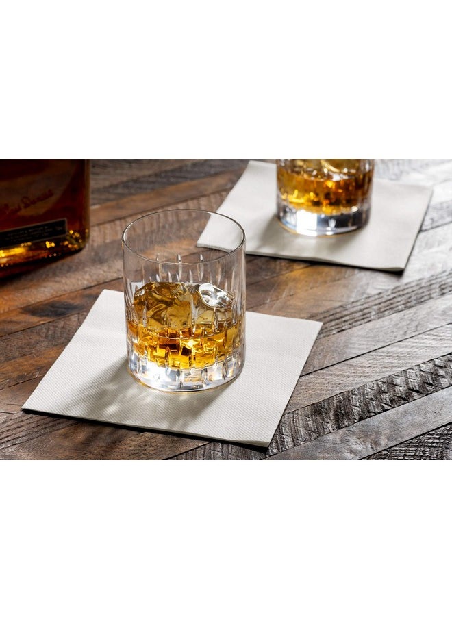BloominGoods - BloominGoods Disposable Linen-Feel Dessert and Beverage Napkins - Made In USA, Soft and absorbant cocktail Paper Napkins For Bar, Restaurant, Café, wedding Or Parties (200-Pack) - Image 1