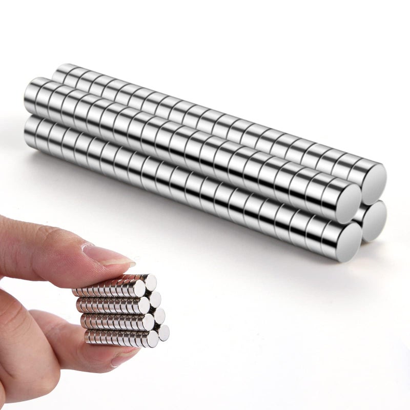 rhinocats 80Pcs Small Round Magnets,6x3mm Mini Magnets for 3D Printing,Miniatures,Office, DIY, Crafts and Science - Image 1