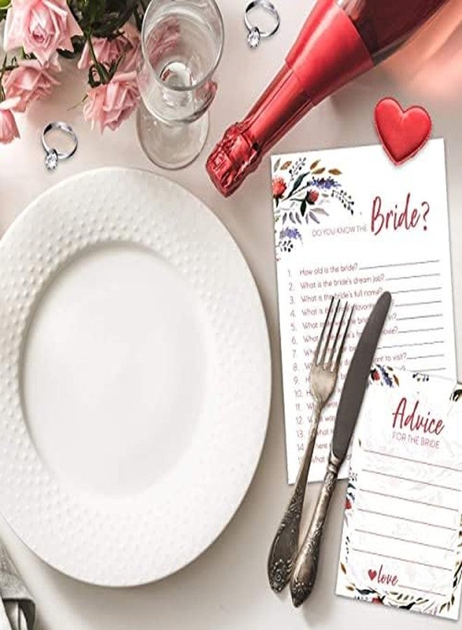 فافو ألعاب حفل توديع العزوبية بطابع الزهور - مجموعة من 6 قطع (50 بطاقة لكل مجموعة) مع وشاح للعروس و25 خاتم خطوبة فضي مرصع بالألماس قابل للتعديل، بالإضافة إلى نباتات خضراء. - Image 3