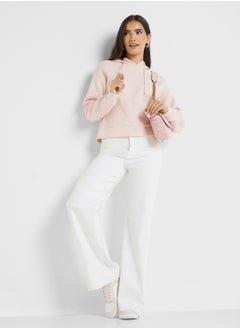 GUESS Logo Detail Hooded Sweatshirt  - Image 4