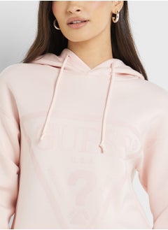 GUESS Logo Detail Hooded Sweatshirt  - Image 3