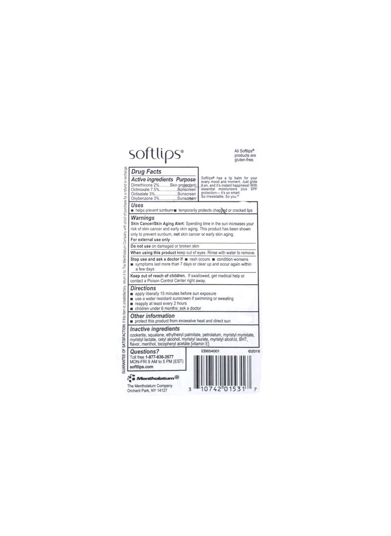 Softlips SoftLips Lip Protectant Sunscreen SPF 20 Cherry GlutenFree Twin Pack 007 oz Each Pack of 2  - Image 3